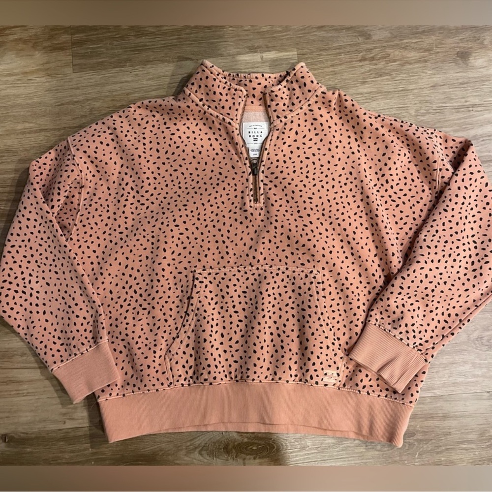 Billabong Lazy Mornings Half Zip Pullover Sweatshirt-Large